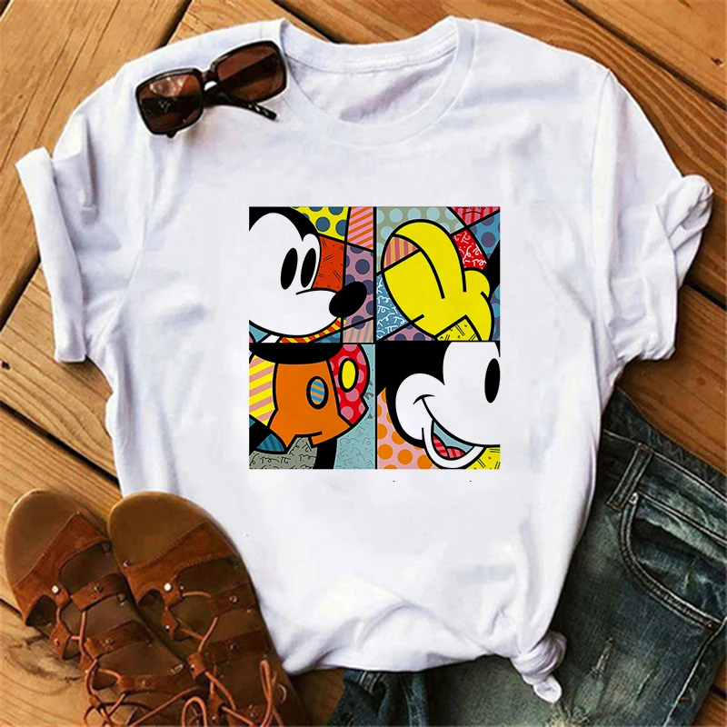 

Y2k 90s Tshirt Minnie Children T-shirt Kawaii Disney T Shirt Mickey Mouse Anime Cartoons Casual Vintage Clothes Women Top Tee