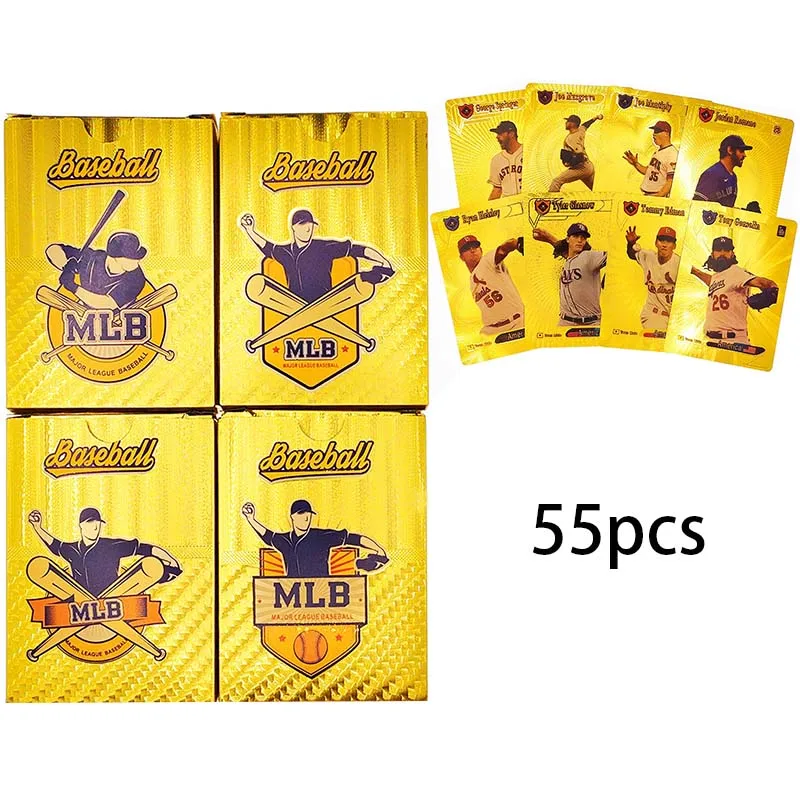 55Pcs/ Box Mlb Baseball Basketball Ballsuperstar Collection Card English Gold Foil Card
55Pcs/ Box Mlb Baseball Basketball Ballsuperstar Collection Card English Gold Foil Card