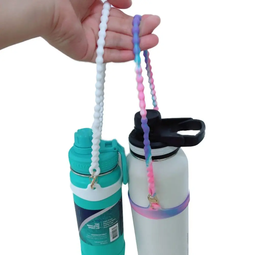 

Silicone Water Bottle Handle Portable with Strap Durable Cup Accessories Fits Stanley Soft Bottle Sling Carrier Holder