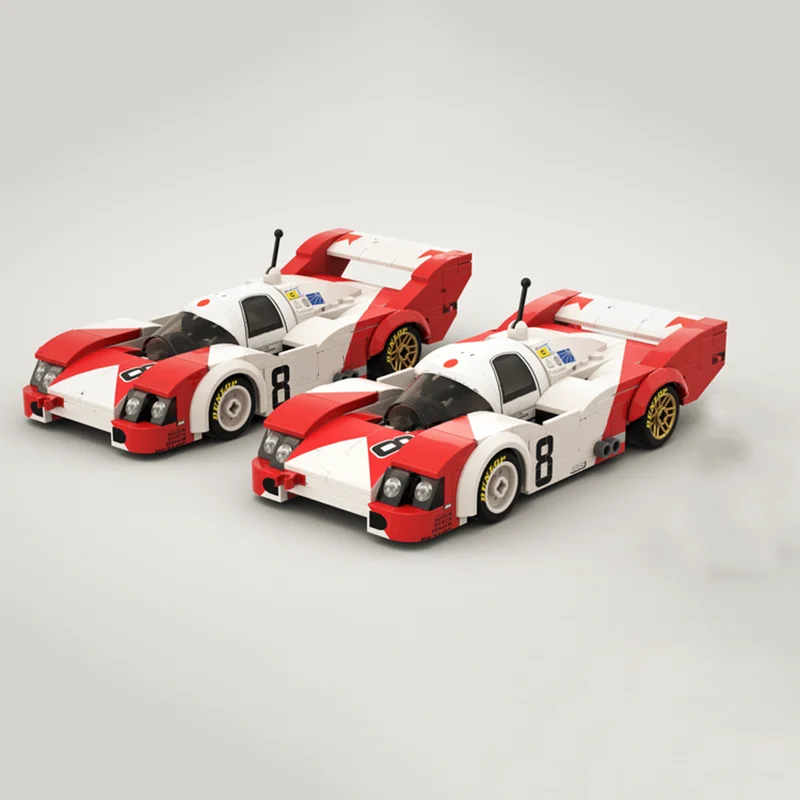 

350PCS MOC Speed Champion 956 - Le Mans 1983 #8 Group C Building Blocks Racing Assemble Model Toy Brick New Year Holiday Gifts