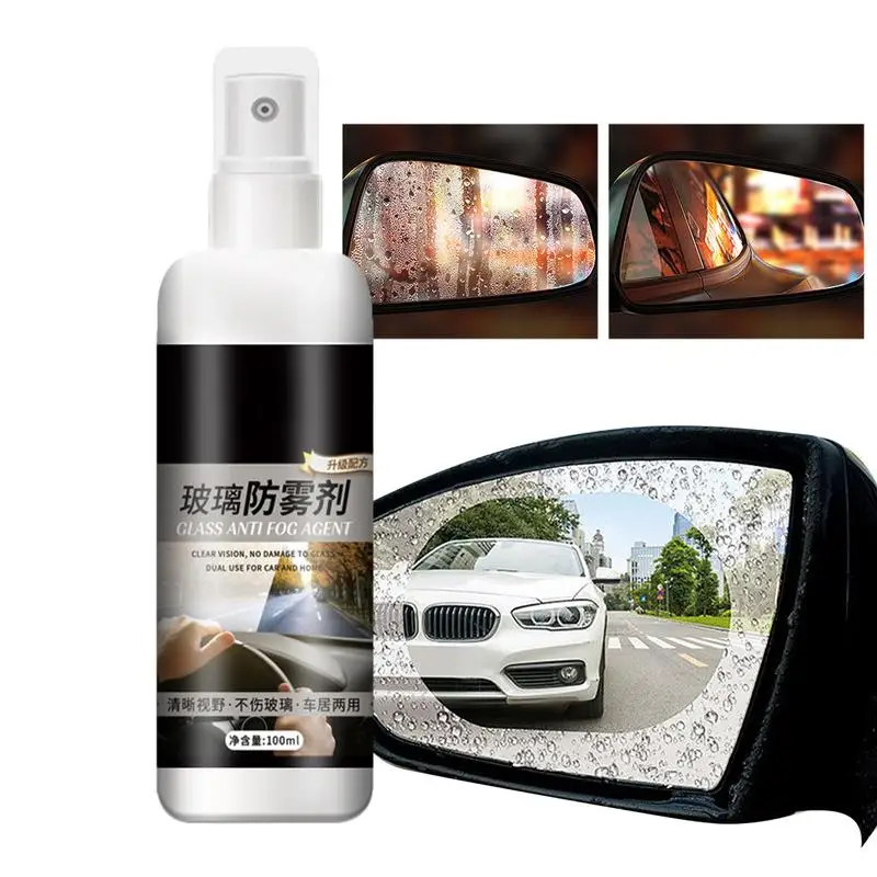 

100ml Car Windshield Spray Car Glass Anti-Fog Rainproof Agent Waterproof Defogger Auto Window Water Repellent Antifogging Agent