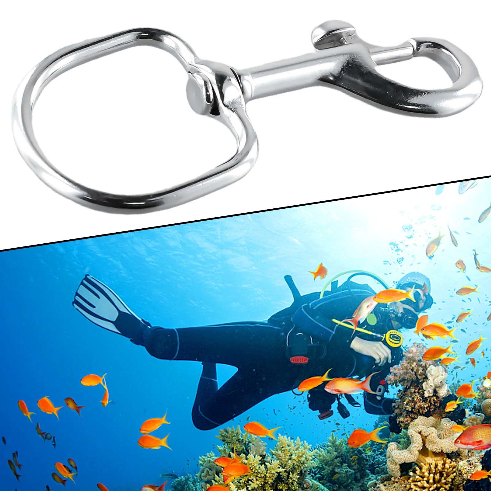Clasps Hook Swivel 103*45mm 316 Stainless Steel Bolt Diving Eye Flag For Hook Keyring Scuba Snap Durable Newest
Clasps Hook Swivel 103*45mm 316 Stainless Steel Bolt Diving Eye Flag For Hook Keyring Scuba Snap Durable Newest