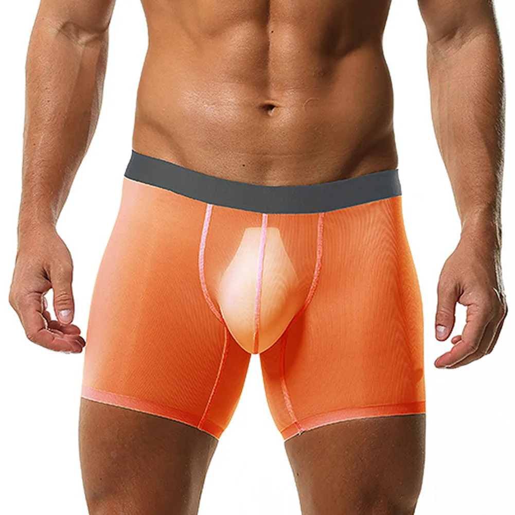 Men Summer Mesh Ice Silk Thin Breathable Shorts Underwear Panties Long Boxers Briefs Underpants Quick Drying Mens Boxer
Men Summer Mesh Ice Silk Thin Breathable Shorts Underwear Panties Long Boxers Briefs Underpants Quick Drying Mens Boxer
