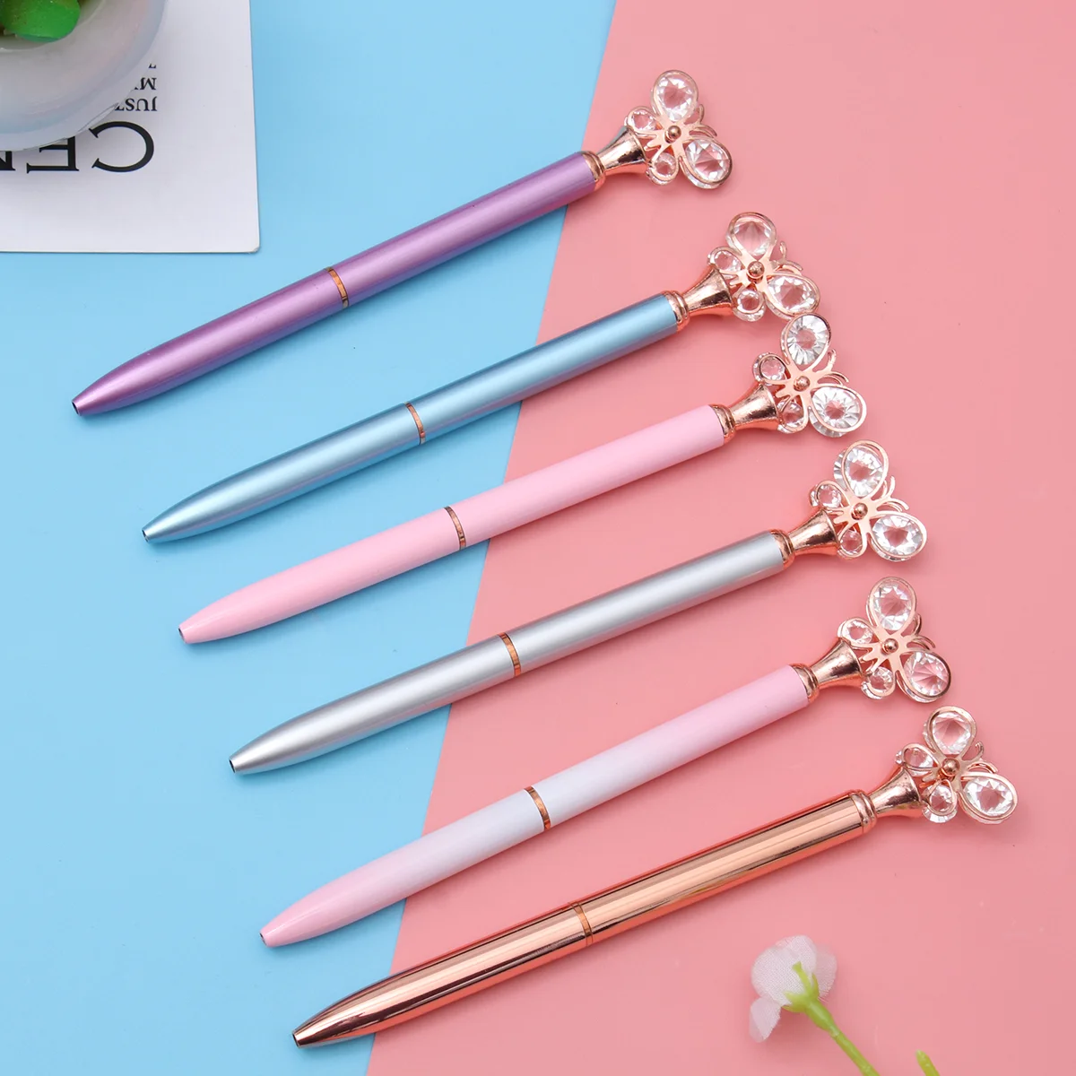 6Pcs Office Stationery Pens Creative Diamond Metal Pen Style Ball Point Penssss Office Stationery Supplies(Random Color)
6Pcs Office Stationery Pens Creative Diamond Metal Pen Style Ball Point Penssss Office Stationery Supplies(Random Color)