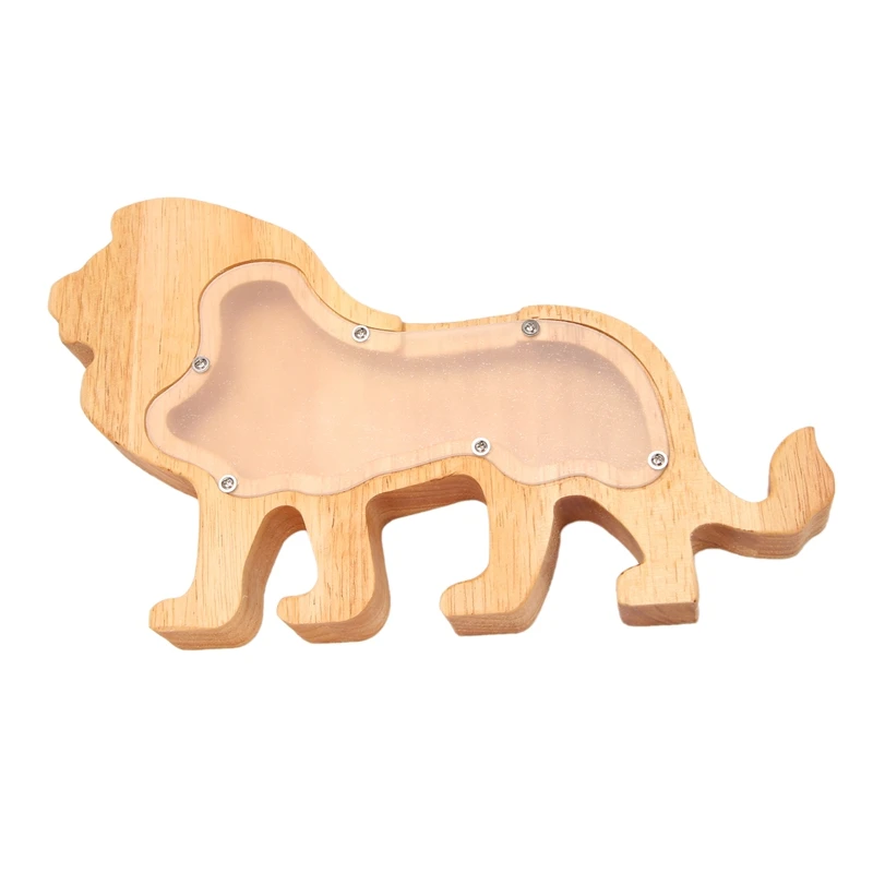 Lion Piggy Bank Creative Cartoon Pine Piggy Bank Transparent Decoration Crafts Gift Decoration 26X20cm
Lion Piggy Bank Creative Cartoon Pine Piggy Bank Transparent Decoration Crafts Gift Decoration 26X20cm