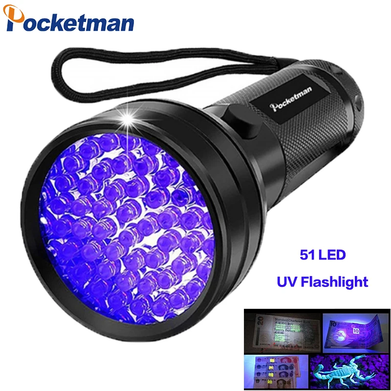51 LED UV Flashlight Black Light, 9 12 21 395 nM Ultraviolet Torch Blacklight Detector for Dog Urine, Pet Stains and Bed Bug z50
51 LED UV Flashlight Black Light, 9 12 21 395 nM Ultraviolet Torch Blacklight Detector for Dog Urine, Pet Stains and Bed Bug z50