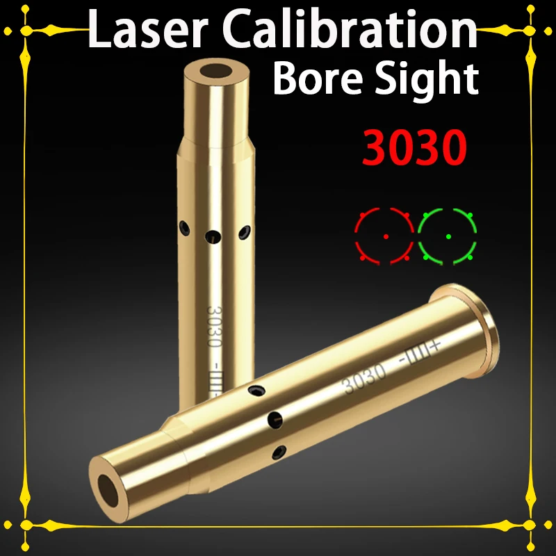 

Tactical 3030 Caliber Red Dot Laser Sight Calibration Brass Bullet for Rifle Airsoft Weapon Shooting Aiming Hunting Accessories