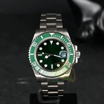 2023 New Mens Luxury Green Dial Watch Automatic DIAL Business Steel Wrist Steel Case Watch 116610LV Relogio Masculino