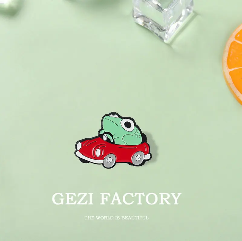 Fun Frog Enamel Pins Custom Froggy Car Swimming Pool Plant Brooch Lapel Badge Bag Cartoon Animal Jewelry Gift for Kids Friends
Fun Frog Enamel Pins Custom Froggy Car Swimming Pool Plant Brooch Lapel Badge Bag Cartoon Animal Jewelry Gift for Kids Friends