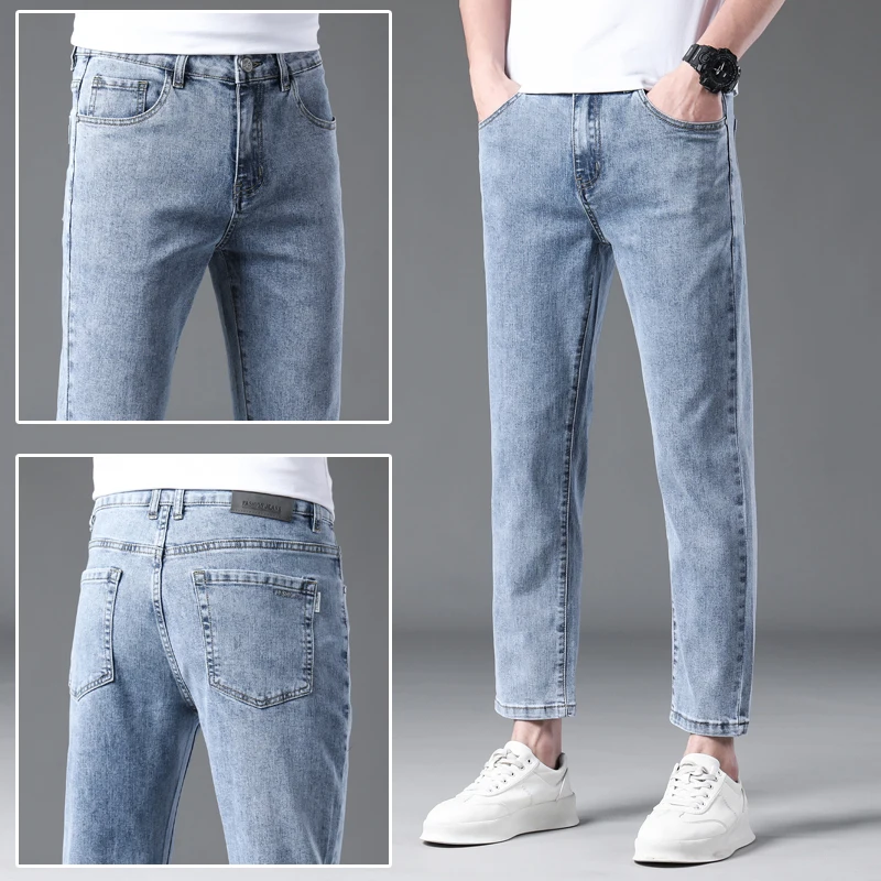 Men's Denim Nine-point Pants Four Seasons Can Wear Stretch Ankle Jeans Straight Leg Pants
Men's Denim Nine-point Pants Four Seasons Can Wear Stretch Ankle Jeans Straight Leg Pants