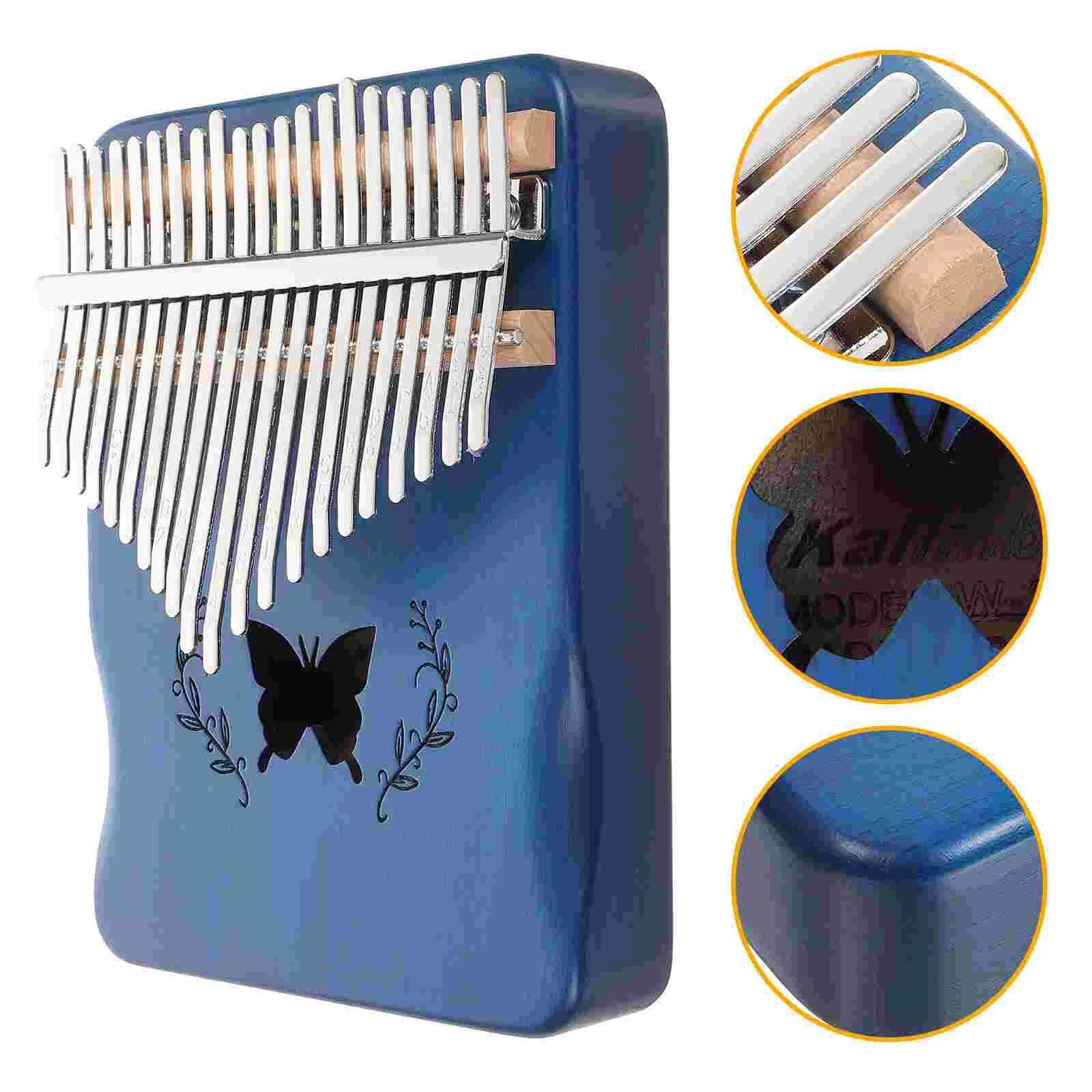 

Key Kalimba Portable Thumb Piano Mahogany Wooden Mbira Musical Instrumentos Musicales Keys Instruments Calimba Machine