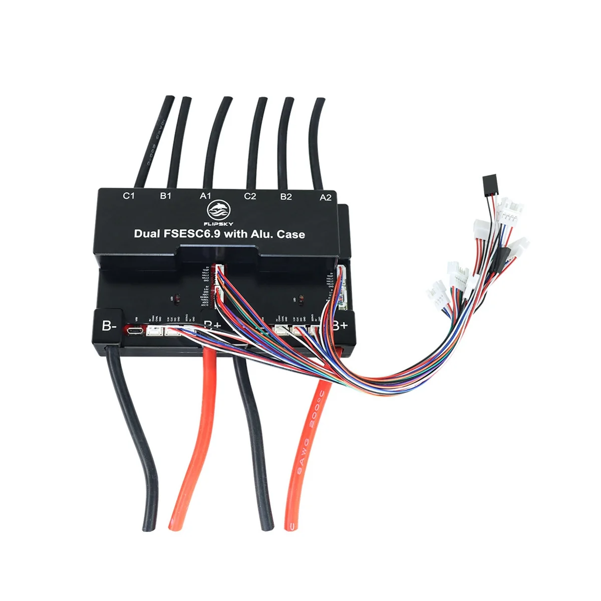 FLIPSKY Brushless DC Motor Speed Controller Dual FSESC6.9 100A Base on VESC6.6 with Aluminum Case Heat Sink
FLIPSKY Brushless DC Motor Speed Controller Dual FSESC6.9 100A Base on VESC6.6 with Aluminum Case Heat Sink