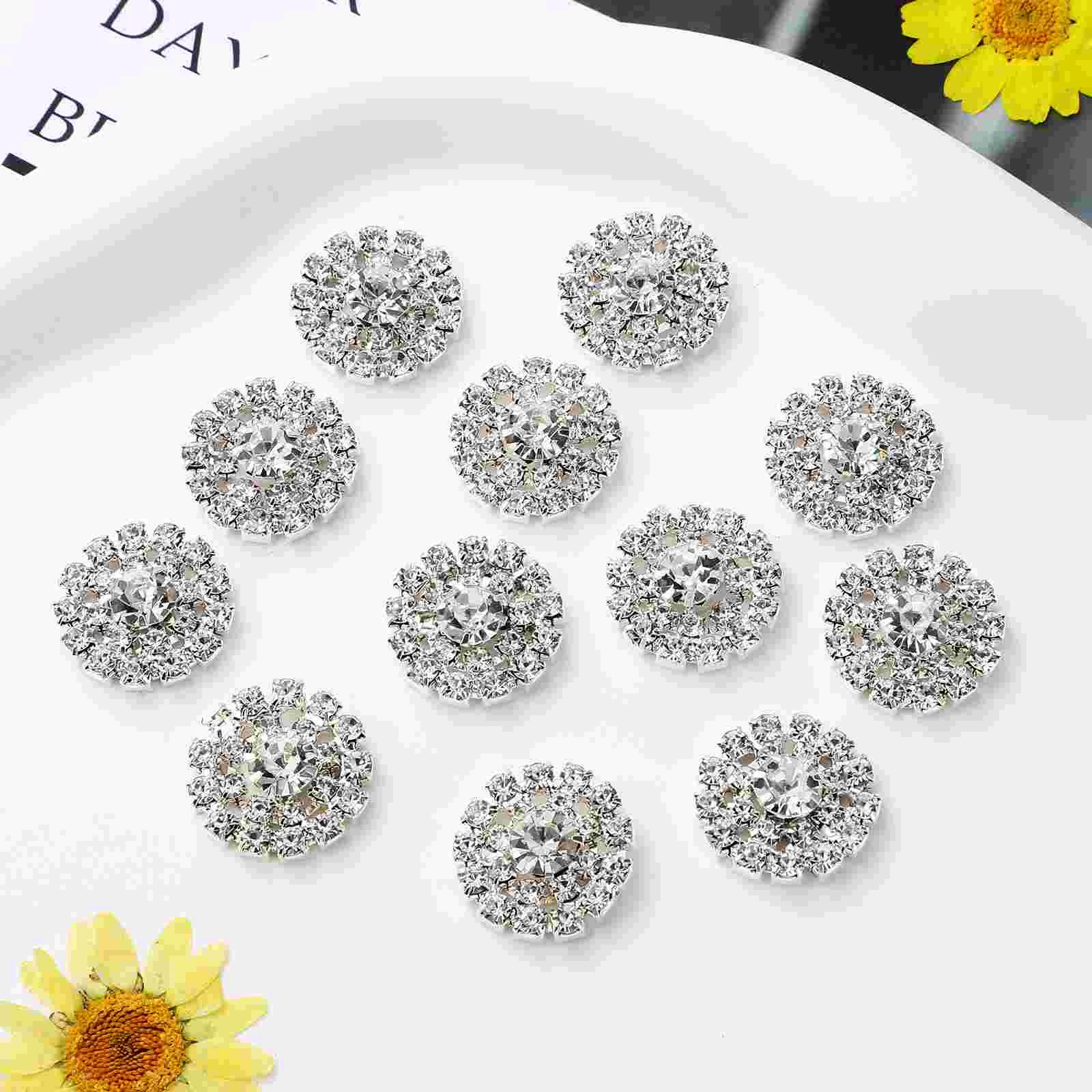 12 Pcs Rhinestone Buckle Silver Buttons Rhinestones Clothes Metal Clothing Applique
12 Pcs Rhinestone Buckle Silver Buttons Rhinestones Clothes Metal Clothing Applique