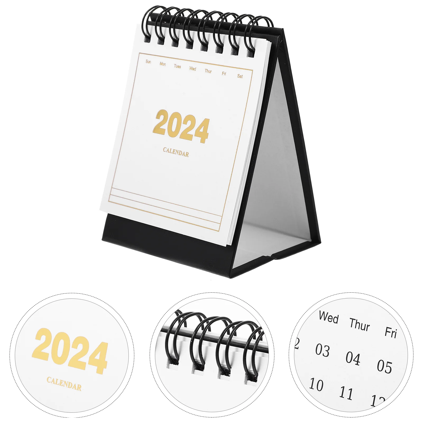 Desk Calendars 20237-202412 White on Black Background Desktop Mini Flip Table 2023-2024
Desk Calendars 20237-202412 White on Black Background Desktop Mini Flip Table 2023-2024