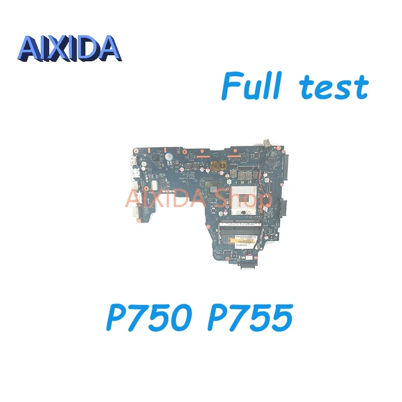 

AIXIDA PHQAA LA-6832P K000121690 for TOSHIBA Satellite P750 P755 Laptop Motherboard HM65 DDR3 Main board full test