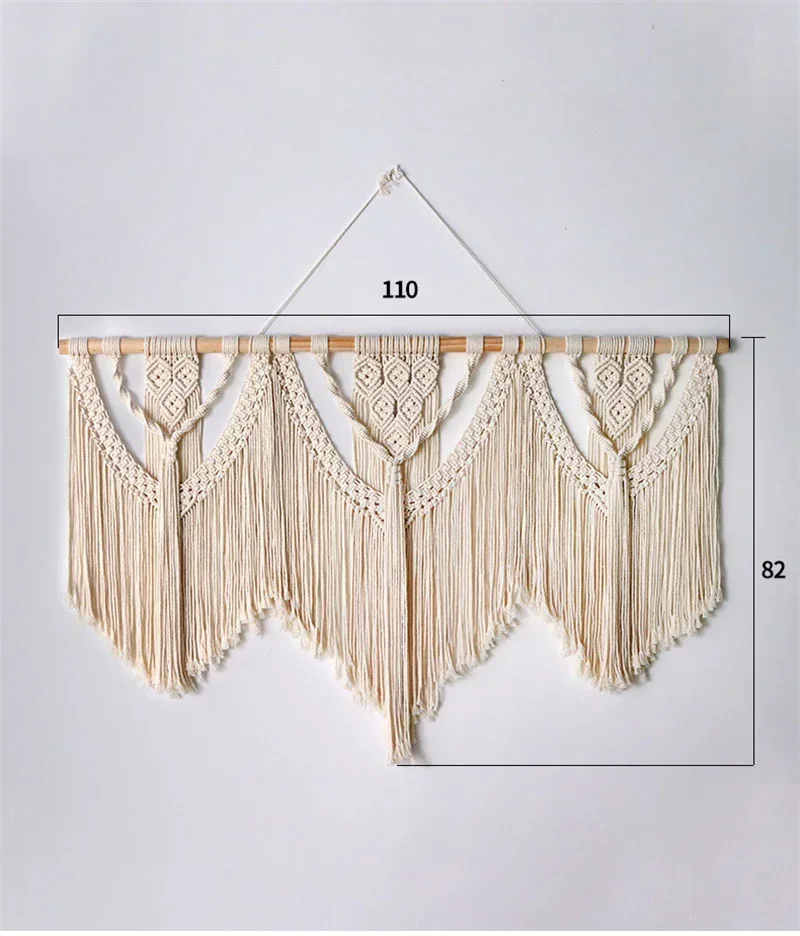 Large Macrame Wedding Tapestry - Hand-Woven Boho Backdrop 1 Sbf81076e2e0c41d0a13685404ff8b553C