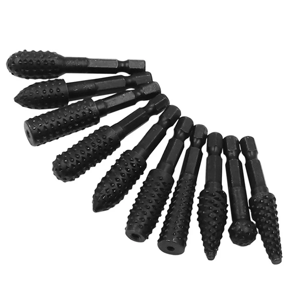 10pcs Rasp File Drill Bits Set 1/4'' Hex Shank Rotary Craft Files Rasp Burrs For Wood Bits Grinding Cutting Woodworking Tools
10pcs Rasp File Drill Bits Set 1/4'' Hex Shank Rotary Craft Files Rasp Burrs For Wood Bits Grinding Cutting Woodworking Tools