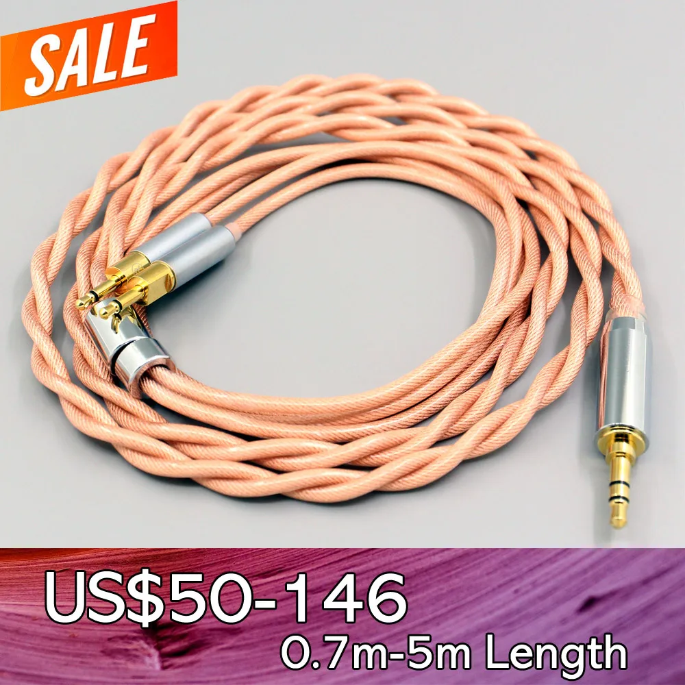 

Type6 756 core Shielding 7n Litz OCC Earphone Cable For Sennheiser HD700 Headphone 2.5mm pin 2 core 2.8mm LN008004