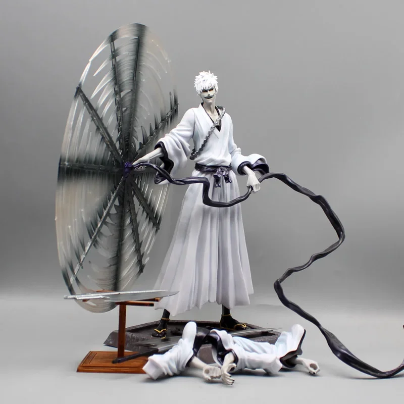 

33cm Bleach Thousand Year Blood War Anime Figure GK Kurosaki Ichigo Hollow Cero Zangetsu Action Figurine Collectible Model Toy