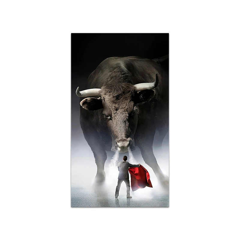 Modern Matador Bull Fight Art Canvas Painting Wall Posters and Prints Animals Pictures for Living Room Home Decoration
Modern Matador Bull Fight Art Canvas Painting Wall Posters and Prints Animals Pictures for Living Room Home Decoration