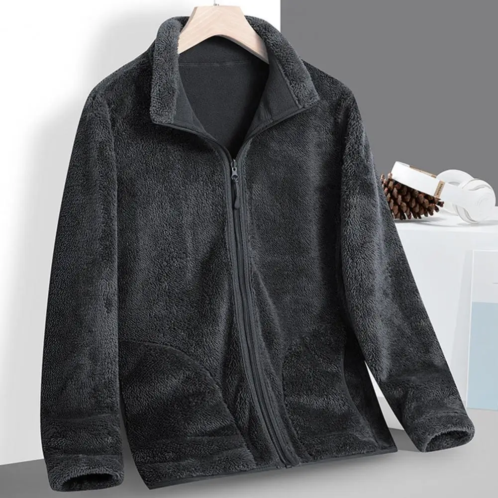 Men Pockets Coat Versatile Men's Lapel Fleece Jacket Warm Stylish Functional Outerwear for Autumn Winter Fleece Men Jacket
Men Pockets Coat Versatile Men's Lapel Fleece Jacket Warm Stylish Functional Outerwear for Autumn Winter Fleece Men Jacket