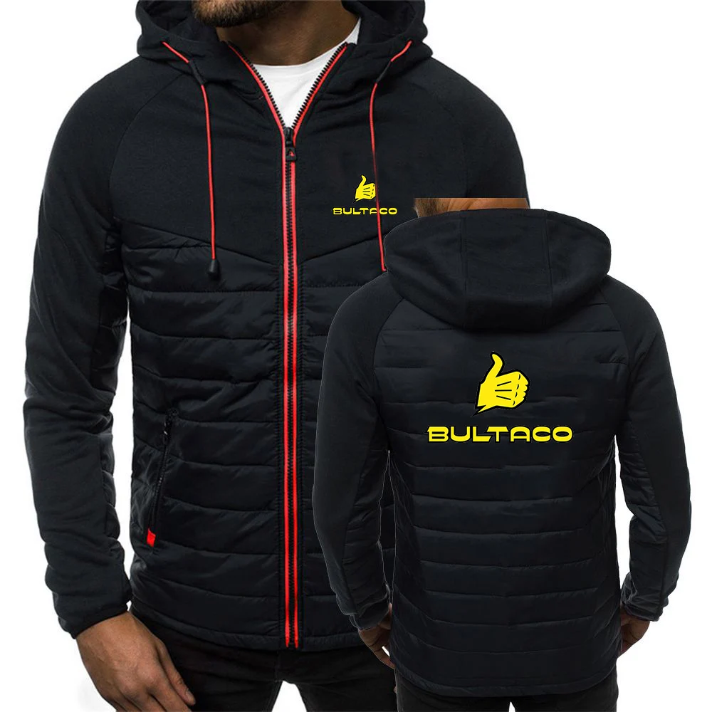 Bultaco Cemoto Motorcycles New Autumn Winter Men Classic Fashion Long Sleeve Color Matching Hooded Zipper Cotton Padded Jacket
Bultaco Cemoto Motorcycles New Autumn Winter Men Classic Fashion Long Sleeve Color Matching Hooded Zipper Cotton Padded Jacket