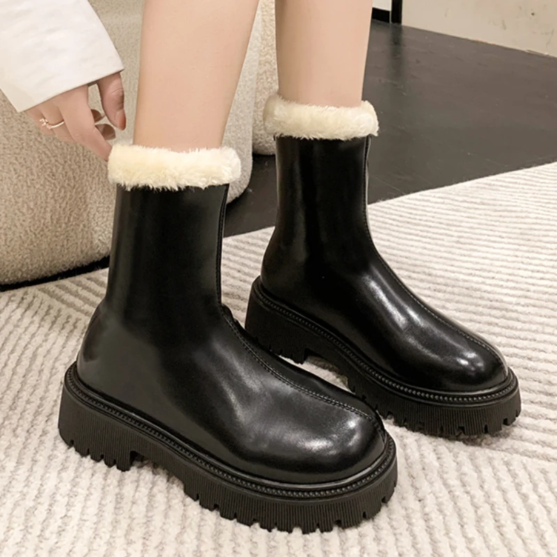Женские ботинки на молнии, зимние теплые высокие ботинки с круглым носком, из плюша и флиса, В рыцарском стиле, 2023
Женские ботинки на молнии, зимние теплые высокие ботинки с круглым носком, из плюша и флиса, В рыцарском стиле, 2023