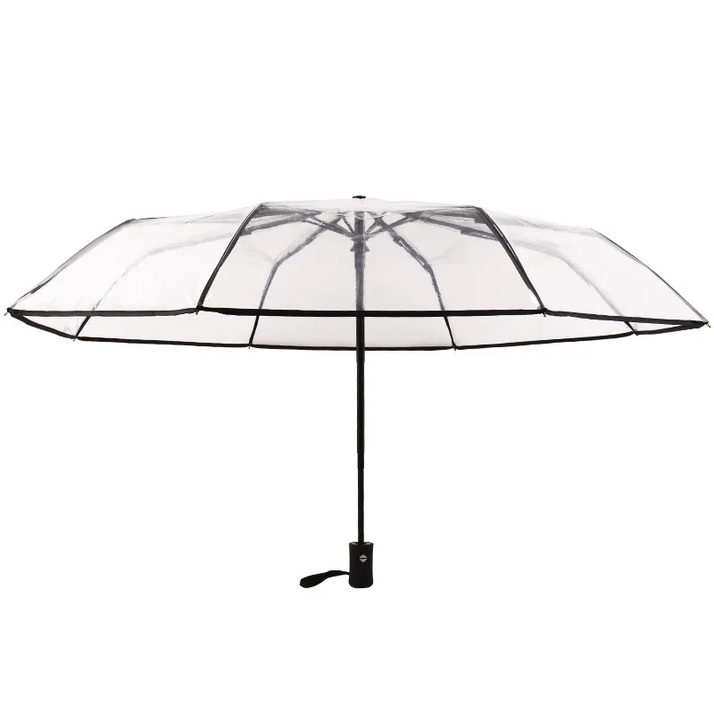 Transparent Automatic Rain Umbrella Windproof Auto Folding Black Umbrella Men Women Outdoor Travel Business Foldable Car Parasol
Transparent Automatic Rain Umbrella Windproof Auto Folding Black Umbrella Men Women Outdoor Travel Business Foldable Car Parasol