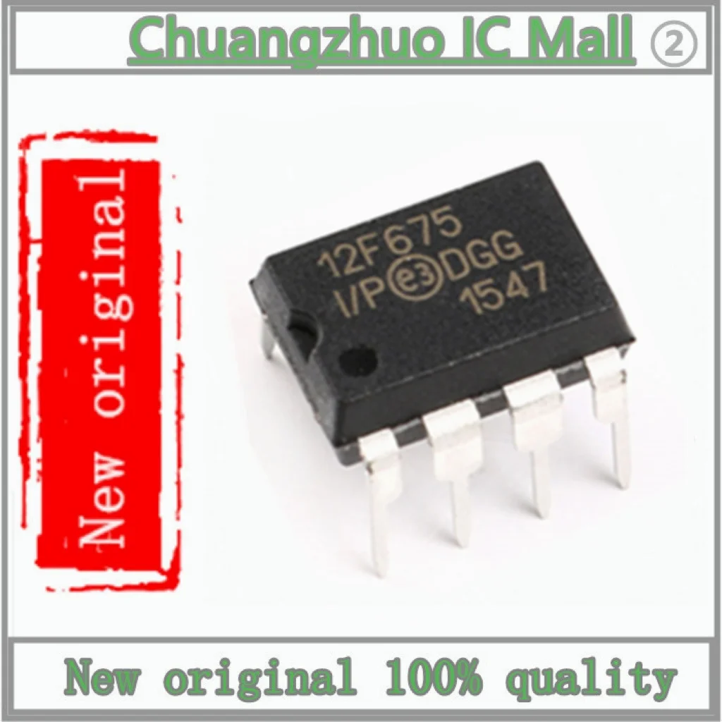 

1pcs/lot PIC12F675-I/P PIC12F675-I PIC12F675 IC MCU 8BIT 1.75KB FLASH 8DIP IC Chip New original