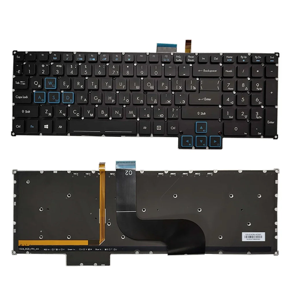 

New Backlit Russian Keyboard For ACER Predator 17 15/591R G9-592/593 G9-791/792 G9-591 With Backlight 15C8UX18BG0293