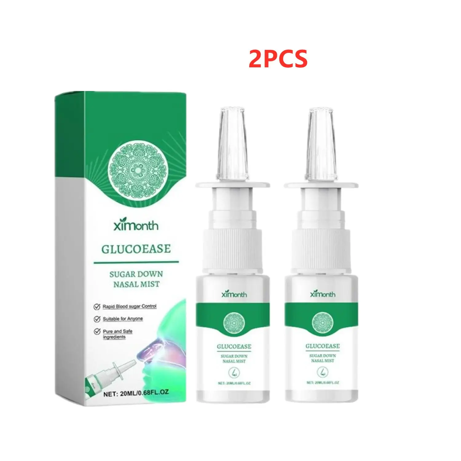 2PCS 20ml Relief Nasal Spray Hypoglycemic Diabetes Discomfort Treatment Care Oral Cleaning Repair Nasal Spray
2PCS 20ml Relief Nasal Spray Hypoglycemic Diabetes Discomfort Treatment Care Oral Cleaning Repair Nasal Spray