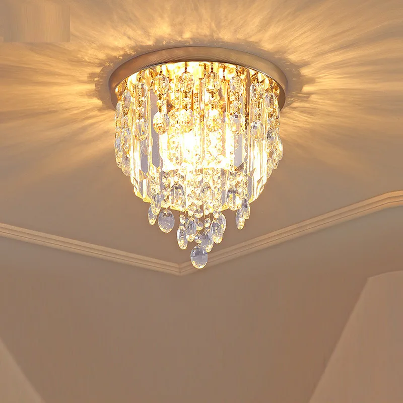 Light luxury modern crystal ceiling light, corridor, dressing room, creative and personalized entrance, foyer, small ceiling
Light luxury modern crystal ceiling light, corridor, dressing room, creative and personalized entrance, foyer, small ceiling