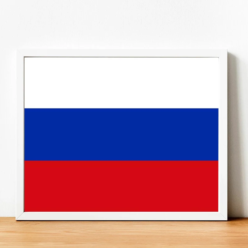 

Russian Federation Russia Flag Large Paintings Modern Living Room Decoration Posters for Wall Art Home Decore With Free Shipping