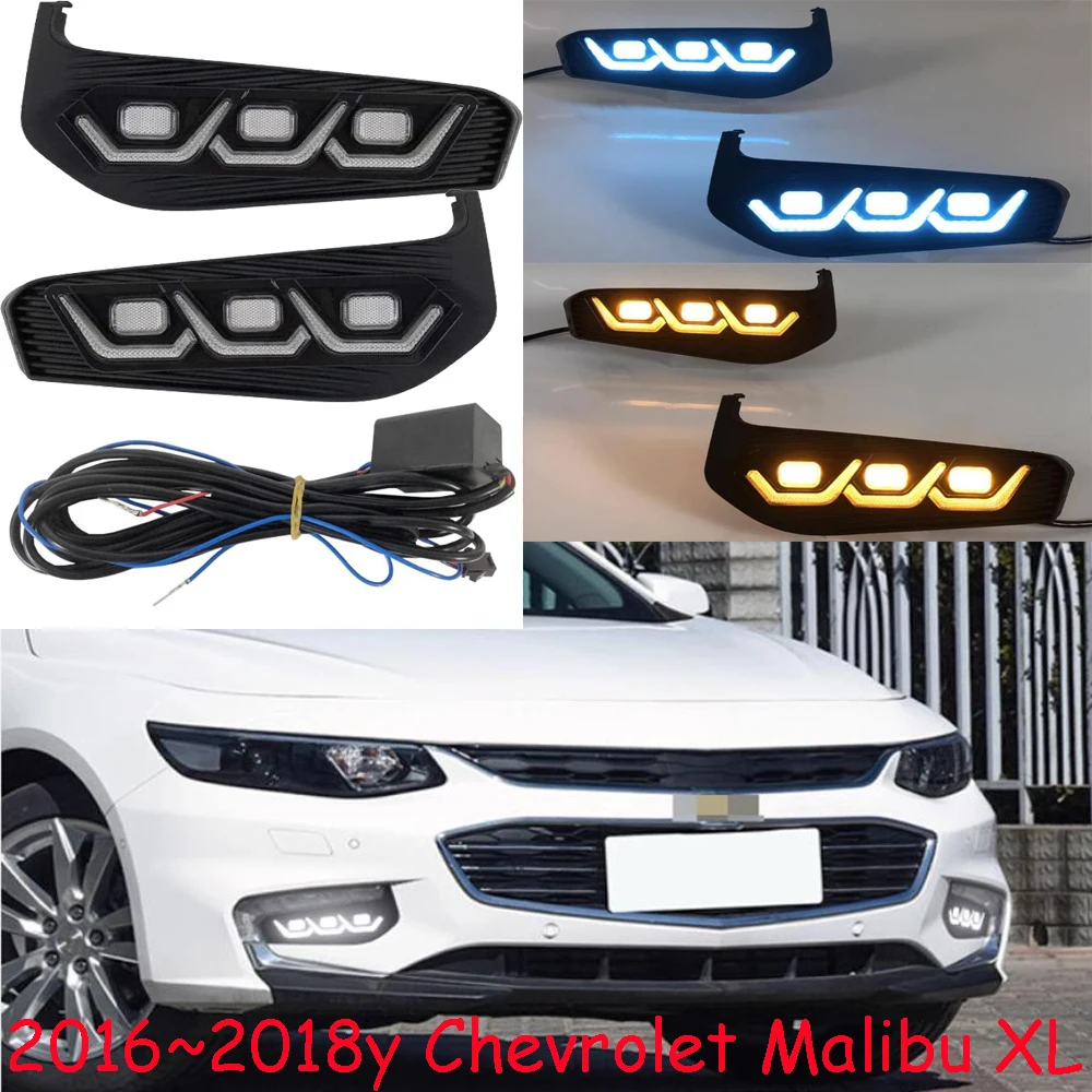 

car bumper headlight for Chevrolet Malibu XL daytime light 2016~2018y DRL car accessories LED headlamp for Malibu fog light