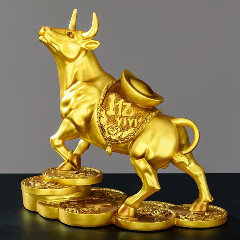 

Ornaments, luxury and high-end office decorations, company leaders, bosses, desktop Year of the Ox