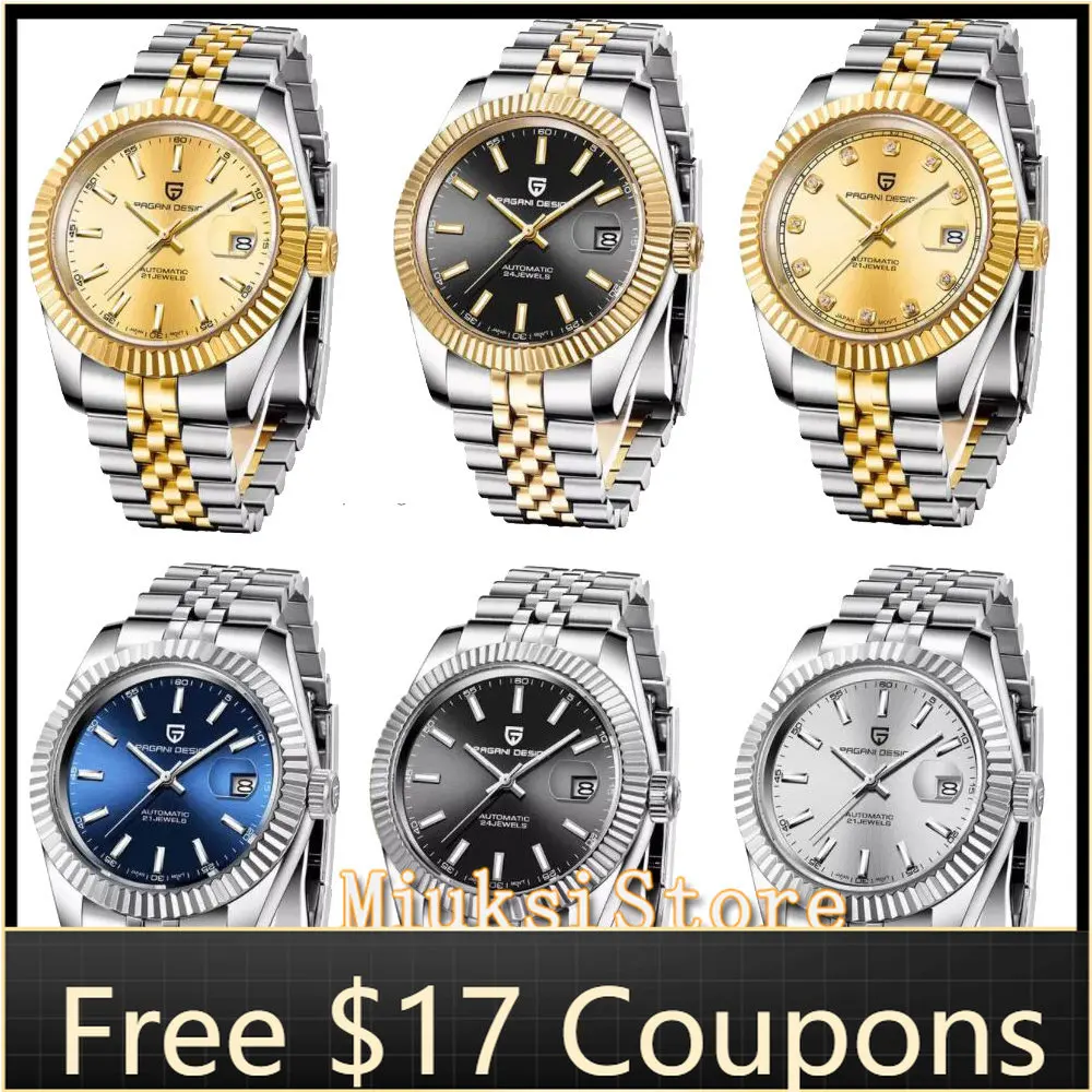 PAGANI DESIGN Men Mechanical Watch Top Brand Luxury 42mm Automatic Watch Sport Stainless Steel Watch Men Relogio Masculino
PAGANI DESIGN Men Mechanical Watch Top Brand Luxury 42mm Automatic Watch Sport Stainless Steel Watch Men Relogio Masculino