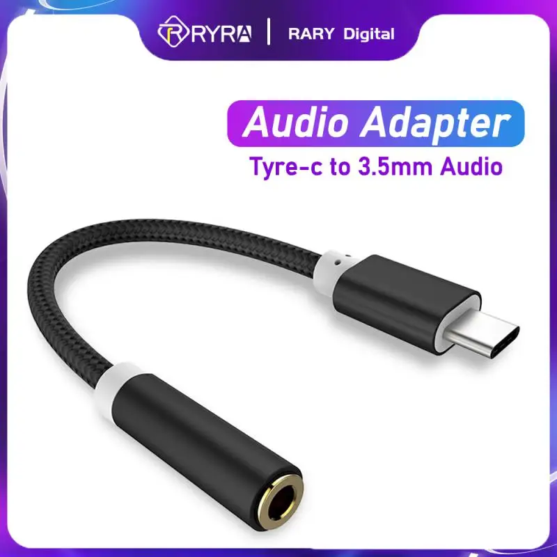 RYRA Type C To 3.5mm Aux Adapter Type-c 3.5 Jack Audio Cable Earphone Cable Converters For Xiaomi Mi 10 Redmi Type C Aux Adapter
RYRA Type C To 3.5mm Aux Adapter Type-c 3.5 Jack Audio Cable Earphone Cable Converters For Xiaomi Mi 10 Redmi Type C Aux Adapter