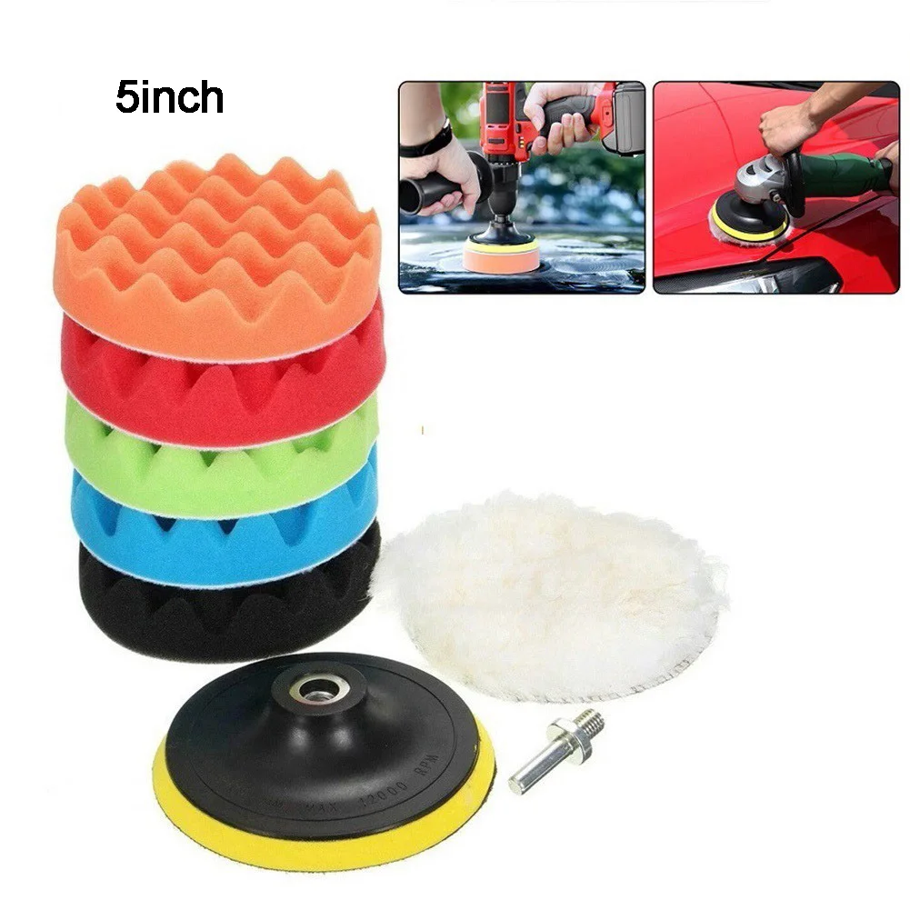 8pcs/set 5 Inch Car Buffing Pads Sponge Polishing Pads Waxing Clean Polish Buffer Drill Wheel Polisher Car Waxing Repair Tools
8pcs/set 5 Inch Car Buffing Pads Sponge Polishing Pads Waxing Clean Polish Buffer Drill Wheel Polisher Car Waxing Repair Tools