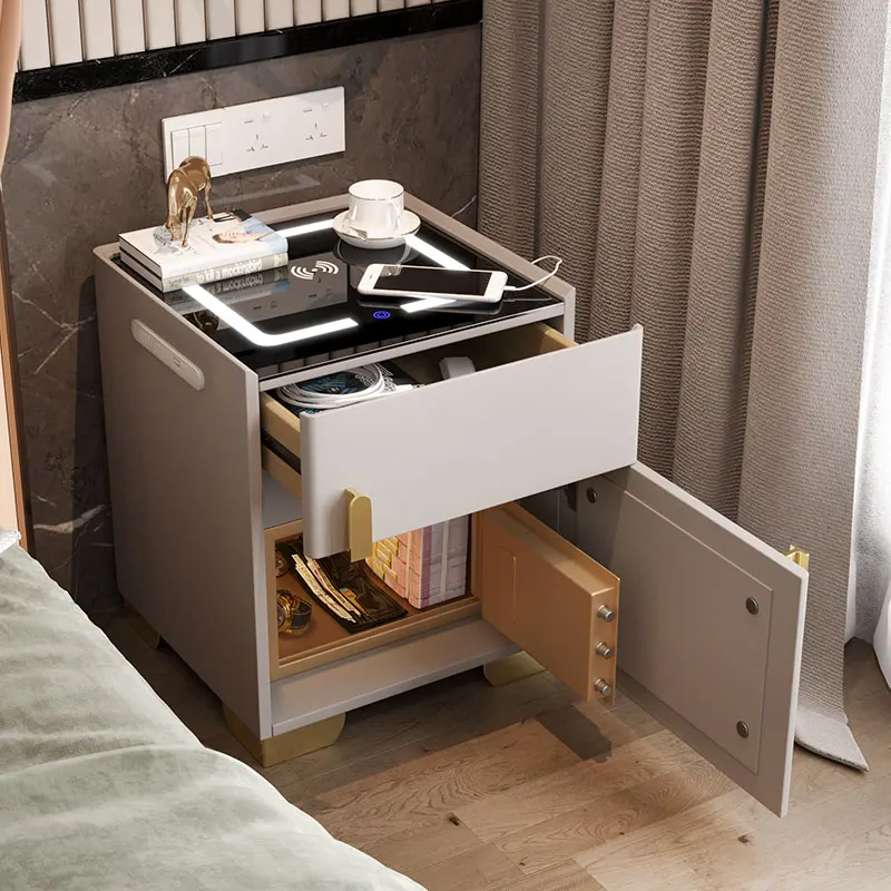 Bedroom Storage Nightstands Drawers Smart Wireless Charging Headboards Bedside Table Console Comodino Intelligente Smart Home
Bedroom Storage Nightstands Drawers Smart Wireless Charging Headboards Bedside Table Console Comodino Intelligente Smart Home