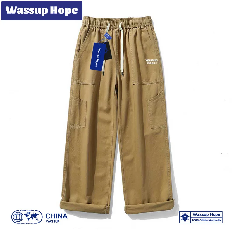 

Wassup Hope американские штаны Vibe для мужчин, всесезонные свободные прямые комбинезоны, китайский модный бренд