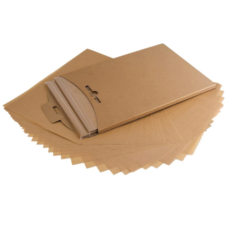 

Акция! 220 листов пергаментной бумаги для противней, неотбеленная-без завивки или горения-удобная упаковка