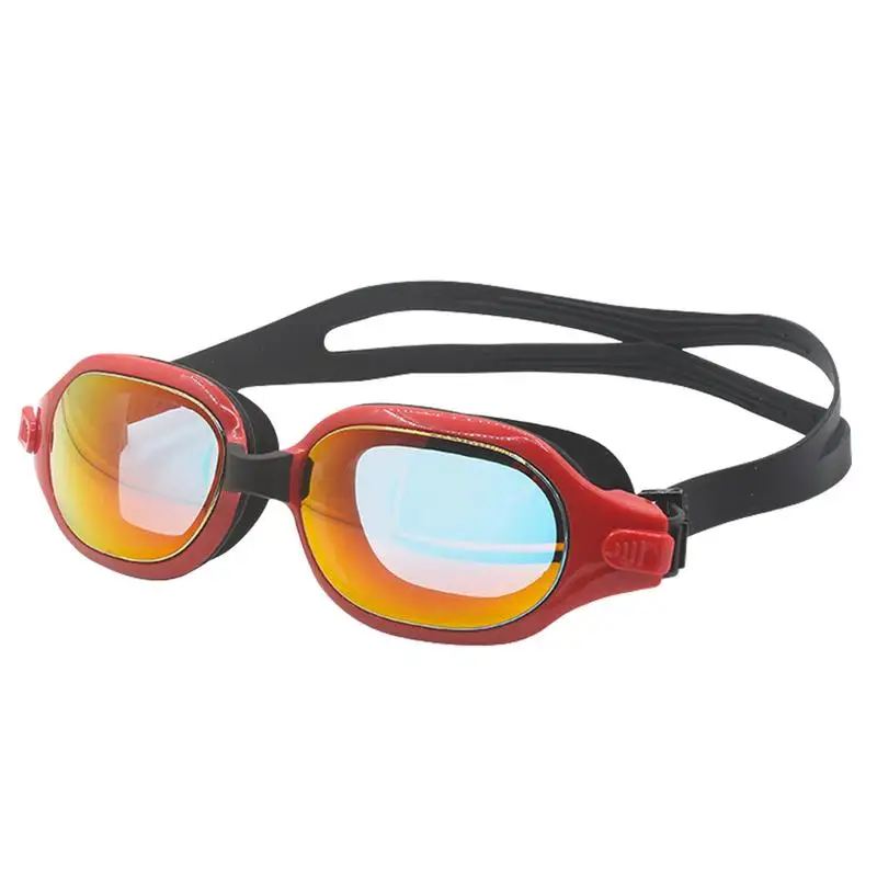 

Водонепроницаемые регулируемые силиконовые очки для дайвинга для взрослых с УФ-защитой, практичные противотуманные плавательные очки для водных видов спорта