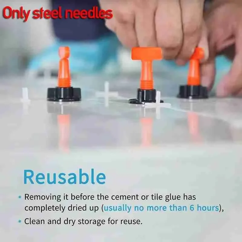 100pcs Tile Leveling System Reusable Flat Ceramic Floor Wall Construction Tools For Flooring Wall Tiles Kittile Leveling System
100pcs Tile Leveling System Reusable Flat Ceramic Floor Wall Construction Tools For Flooring Wall Tiles Kittile Leveling System