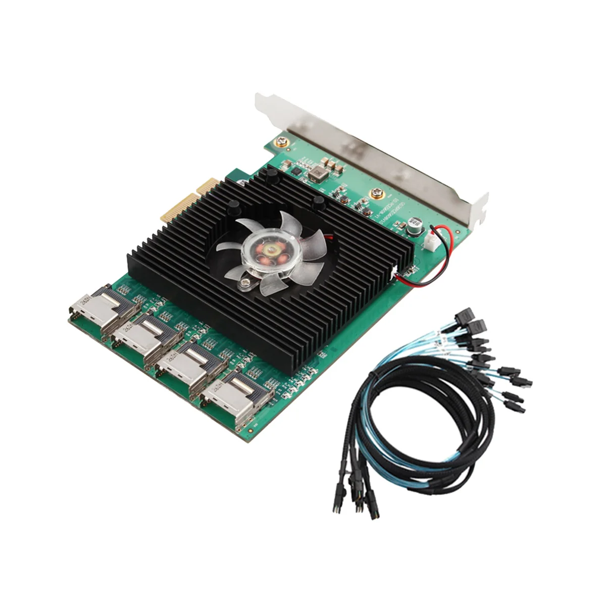 16 Ports SATA 6G PCI Express X4 Controller Card Marvell 88SE9215 Chipset PCIe SATA III 3.0 with Mini SAS to 4 Sata Cable
16 Ports SATA 6G PCI Express X4 Controller Card Marvell 88SE9215 Chipset PCIe SATA III 3.0 with Mini SAS to 4 Sata Cable