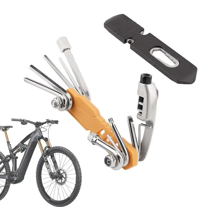 Multi-Function Bike Tool Bike Multitool Wrench Tire Lever Repair Set Portable Cycling Accessories For Road Bikes Bicycles
Multi-Function Bike Tool Bike Multitool Wrench Tire Lever Repair Set Portable Cycling Accessories For Road Bikes Bicycles