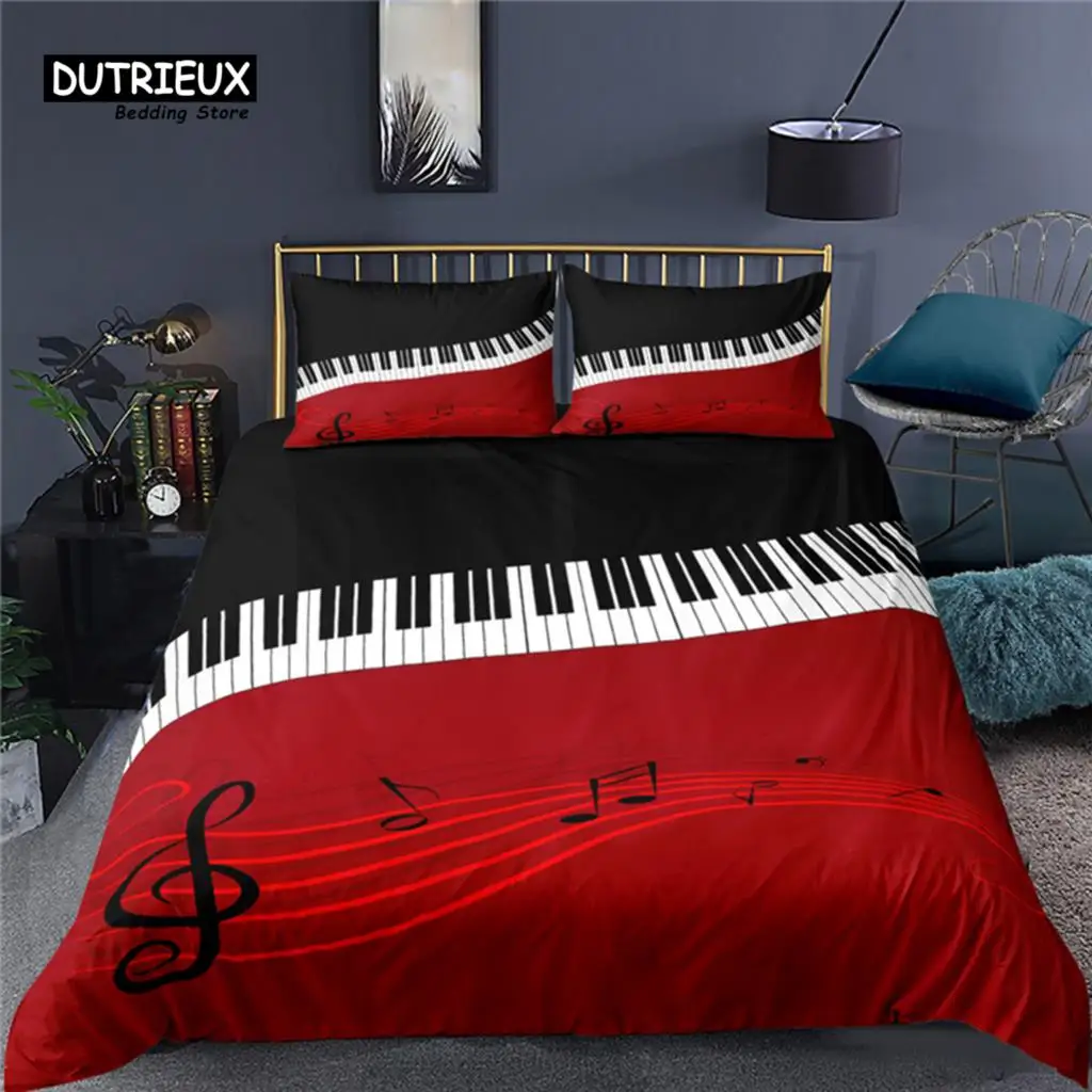 Home Living Luxury Piano Notes Print 2/3Pcs Duvet Cover Set Pillowcase Queen Size and King Size Kid Bedding Set EU/US/AU Size
Home Living Luxury Piano Notes Print 2/3Pcs Duvet Cover Set Pillowcase Queen Size and King Size Kid Bedding Set EU/US/AU Size