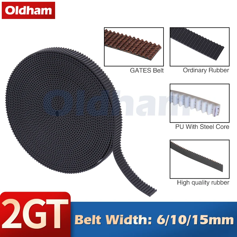 GT2-6mm Open Timing Belt Width 6/10/15mm GT2 belt PU With Steel Core Belt 2GT Rubber Synchronous Belt Low dust 3D Printer Parts
GT2-6mm Open Timing Belt Width 6/10/15mm GT2 belt PU With Steel Core Belt 2GT Rubber Synchronous Belt Low dust 3D Printer Parts