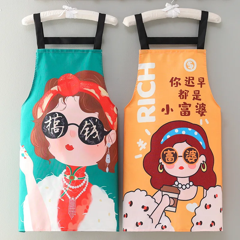 New Breathable Cotton Apron Wear-resistant Work Clothes for Cooking, Kitchen, and Home Use. Cute Young Apron for Women 
New Breathable Cotton Apron Wear-resistant Work Clothes for Cooking, Kitchen, and Home Use. Cute Young Apron for Women