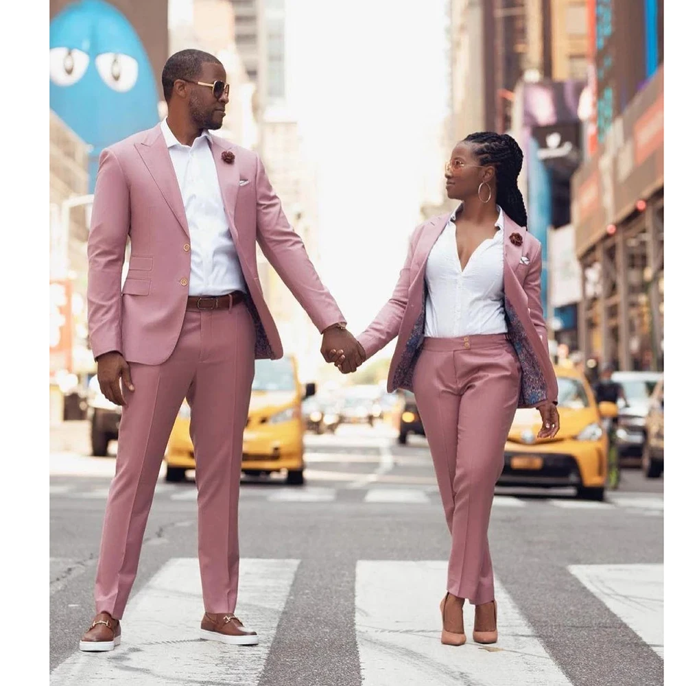 New Men Suits Pink Matching Outfits Fashion Peak Lapel Slim Fit Blazer Office Smart Casual Wedding Chic Suits 2 Piece Pant Sets
New Men Suits Pink Matching Outfits Fashion Peak Lapel Slim Fit Blazer Office Smart Casual Wedding Chic Suits 2 Piece Pant Sets