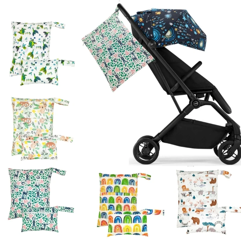2pcs/Set Diaper Bag Baby Nappy Bag Wet Bags Waterproof Reusable Wet Bag Printed Pocket Nappy Bags PUL Travel Wet Dry Bags
2pcs/Set Diaper Bag Baby Nappy Bag Wet Bags Waterproof Reusable Wet Bag Printed Pocket Nappy Bags PUL Travel Wet Dry Bags